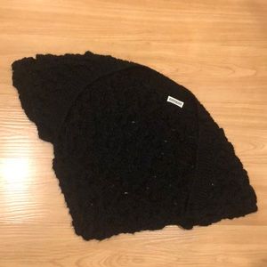 Black knitted shoulder wrap/ cape, “Street One”, never worn,